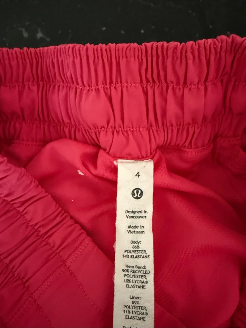 lululemon athletica Hotty Hot Low-rise lined shorts in Lip Gloss - Size 4